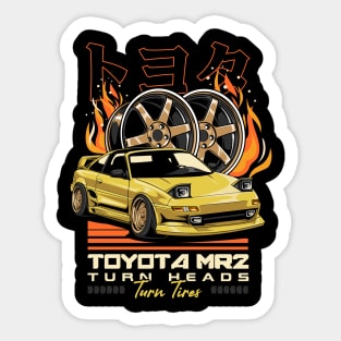 Toyota MR2 Turn Heads Sticker